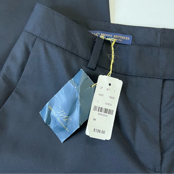 Brooks Brothers NWT Caroline Fit Wool Trouser Pants Black 4P - Picture 8 of 8